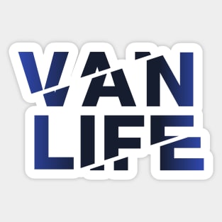 Vanlife: Tracks - Blue fade Sticker